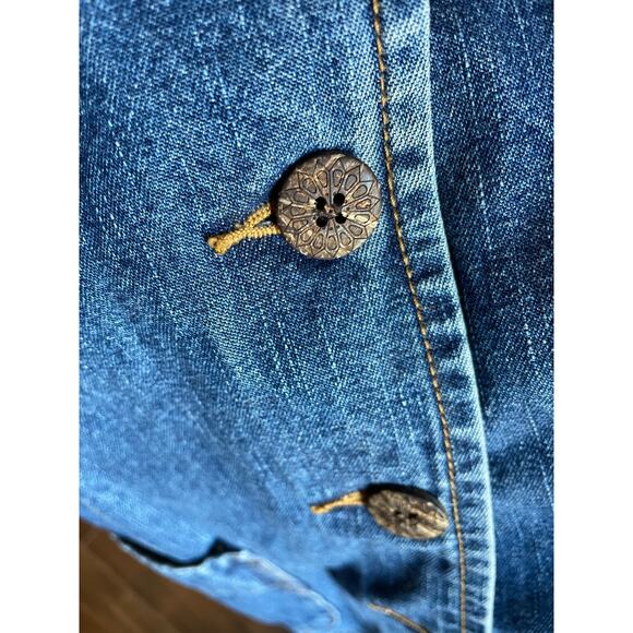 Caribbean Joe Vintage Denim Jean Jacket Blazer Size Medium - Picture 3 of 10